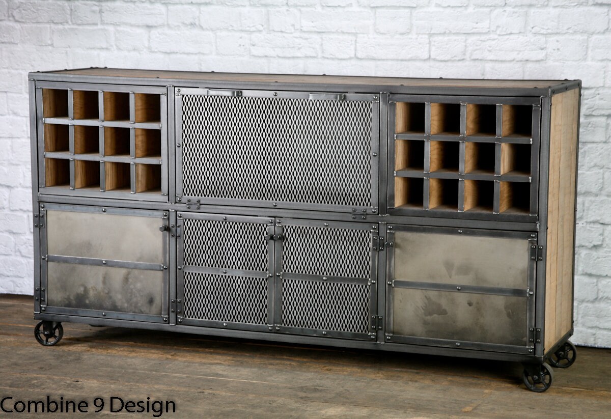 Reclaimed wood Liquor Bar Rustic Industrial bar Etsy