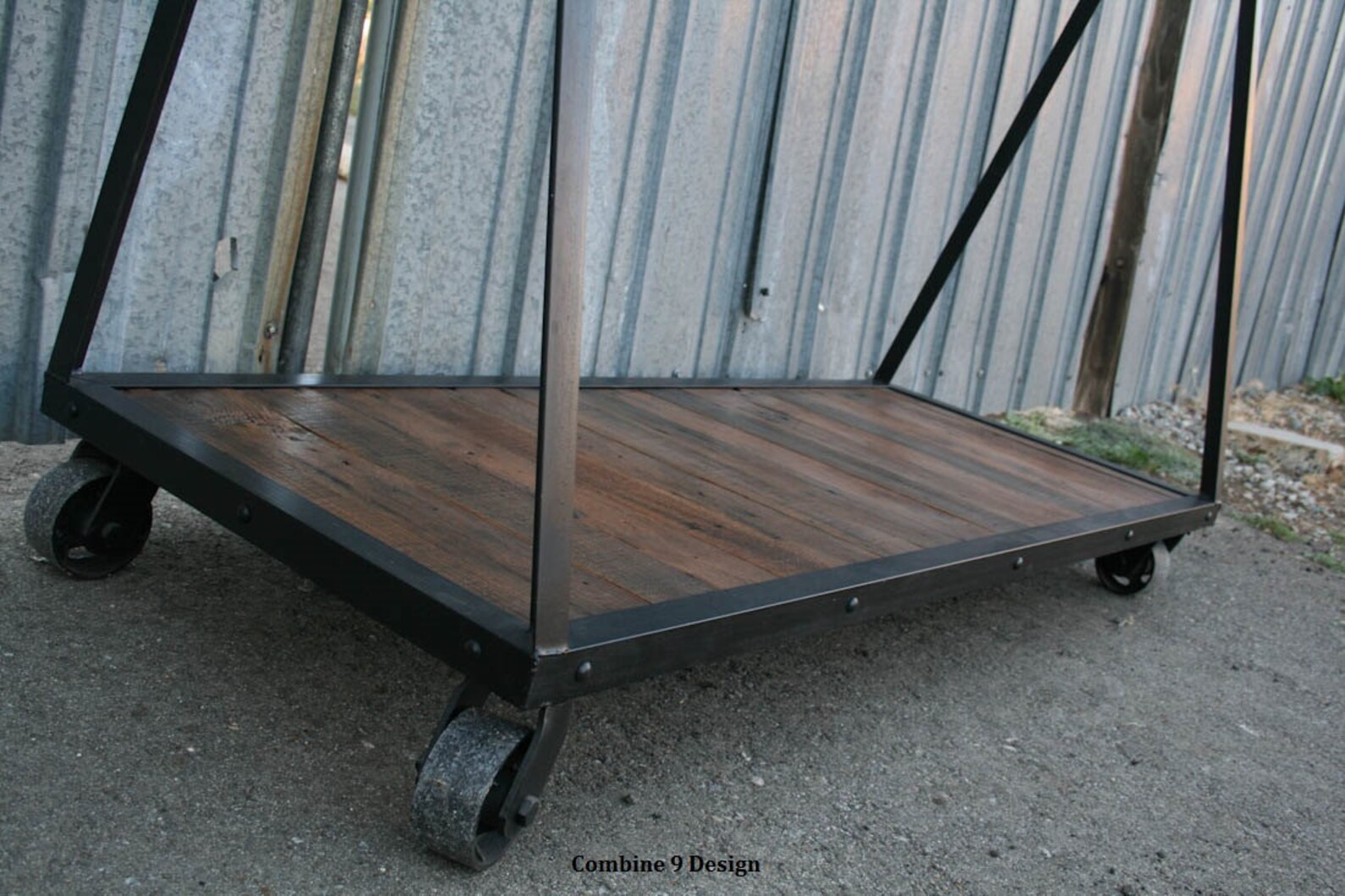 Vintage Modern Clothing Rack. Rustic Industrial Garment Rack. Etsy