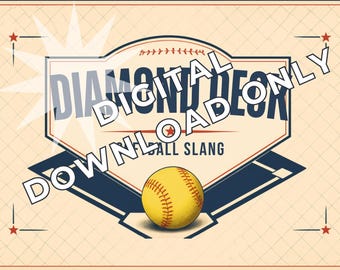 Softball Slang: Play Ball | Printable Softball Flashcards | Softball Terms for Young Players