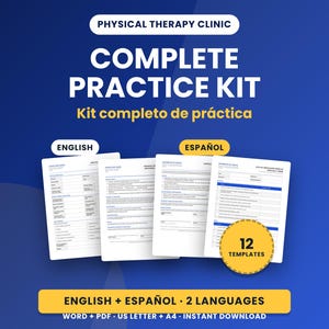 Physical Therapy Practice Kit | 12 Editable Forms (Word + PDF)