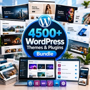4500+ WordPress-teman och pluginpaket | Elementor, WooCommerce, företagsmallar (digital nedladdning)
