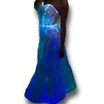 Led Glowing Dress Light Up Wedding Dress Fiber Optic Etsy