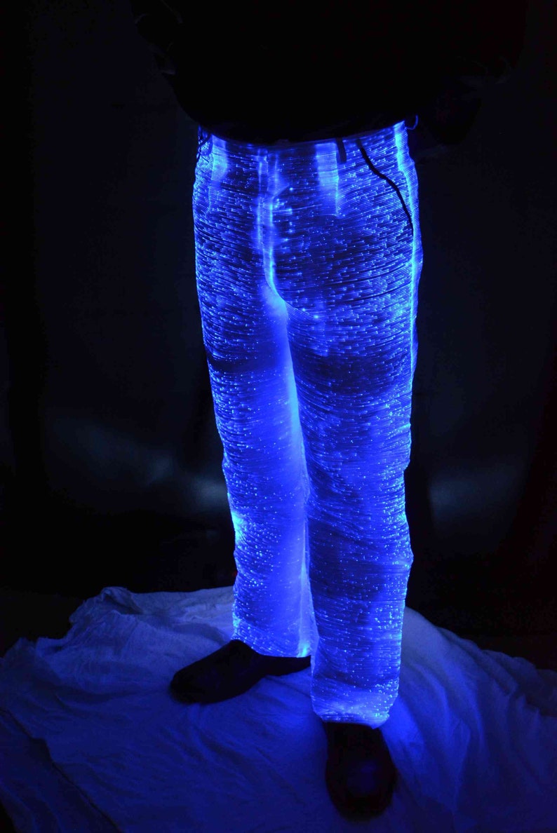 Sound Activated LED Pants Unique Light Up Bluetooth App Controlled Pants Sound Reactive Pants Sound Responsive Light Up Pants