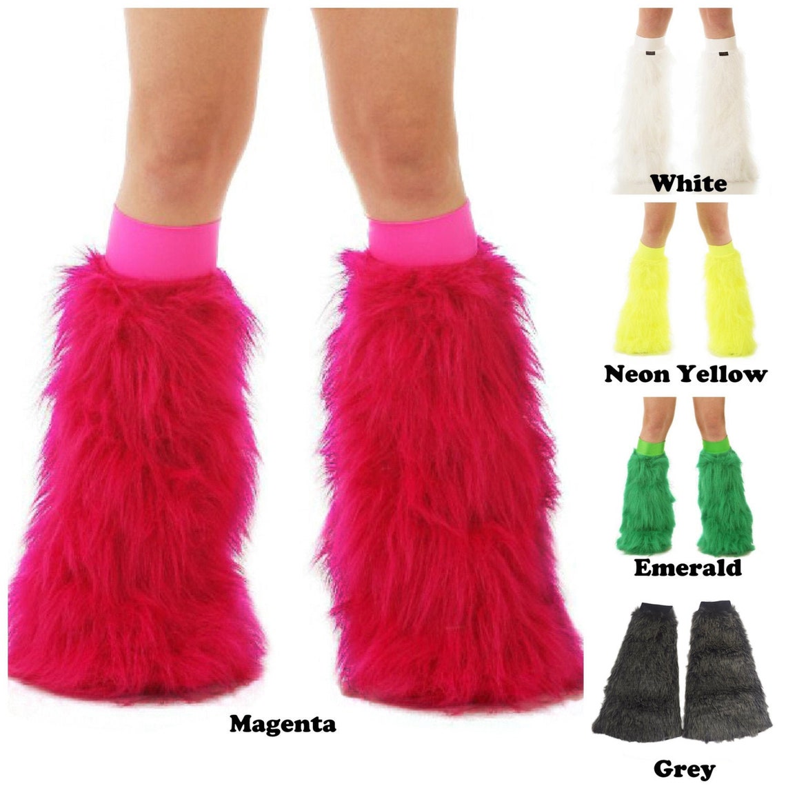 TrYptiX Rave Fluffies Furry Leg Warmers Fluffy Leg Warmers Etsy