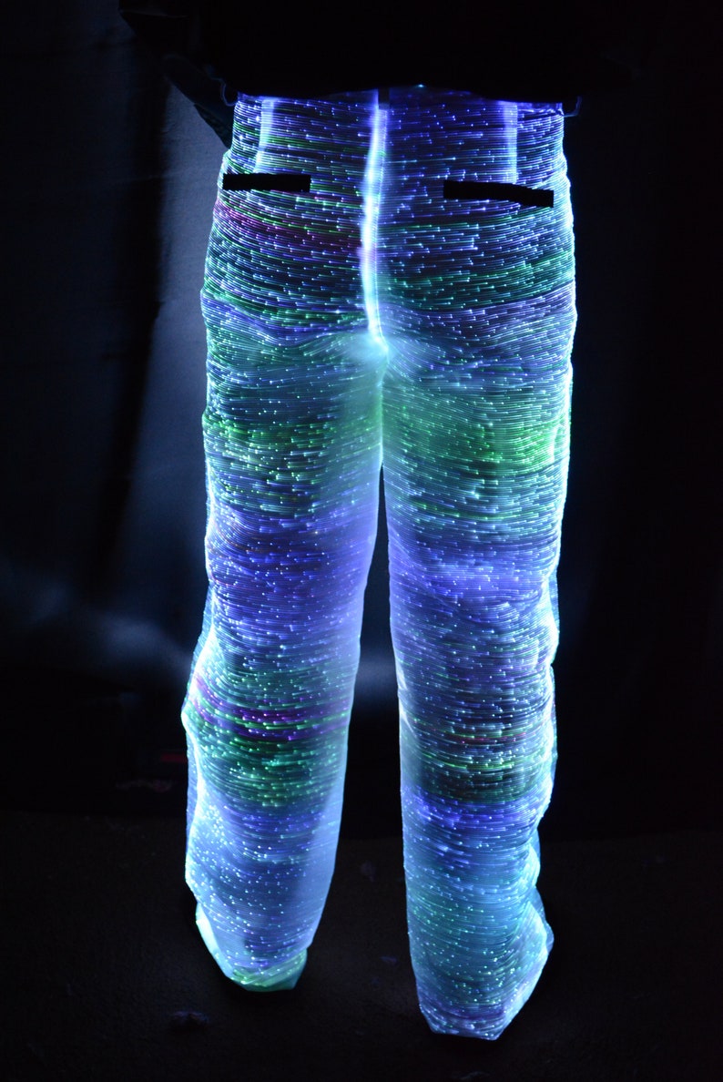 Sound Activated LED Pants Unique Light Up Bluetooth App Controlled Pants Sound Reactive Pants Sound Responsive Light Up Pants