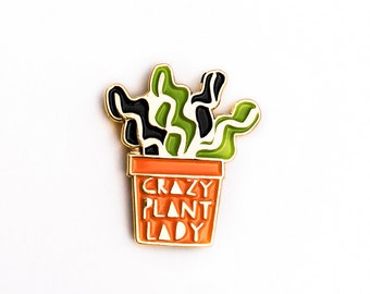 LAPEL PIN | Crazy Plant Lady