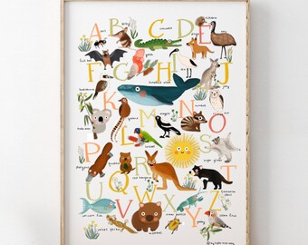 ABC | Australiana Animal Poster