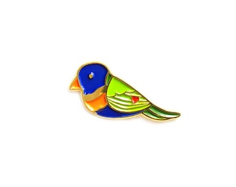 LAPEL PIN | Rainbow Lorikeet