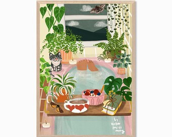 PLANT LADY | Bath Time Poster