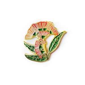 LAPEL PIN Australiana Gum Flower image 1