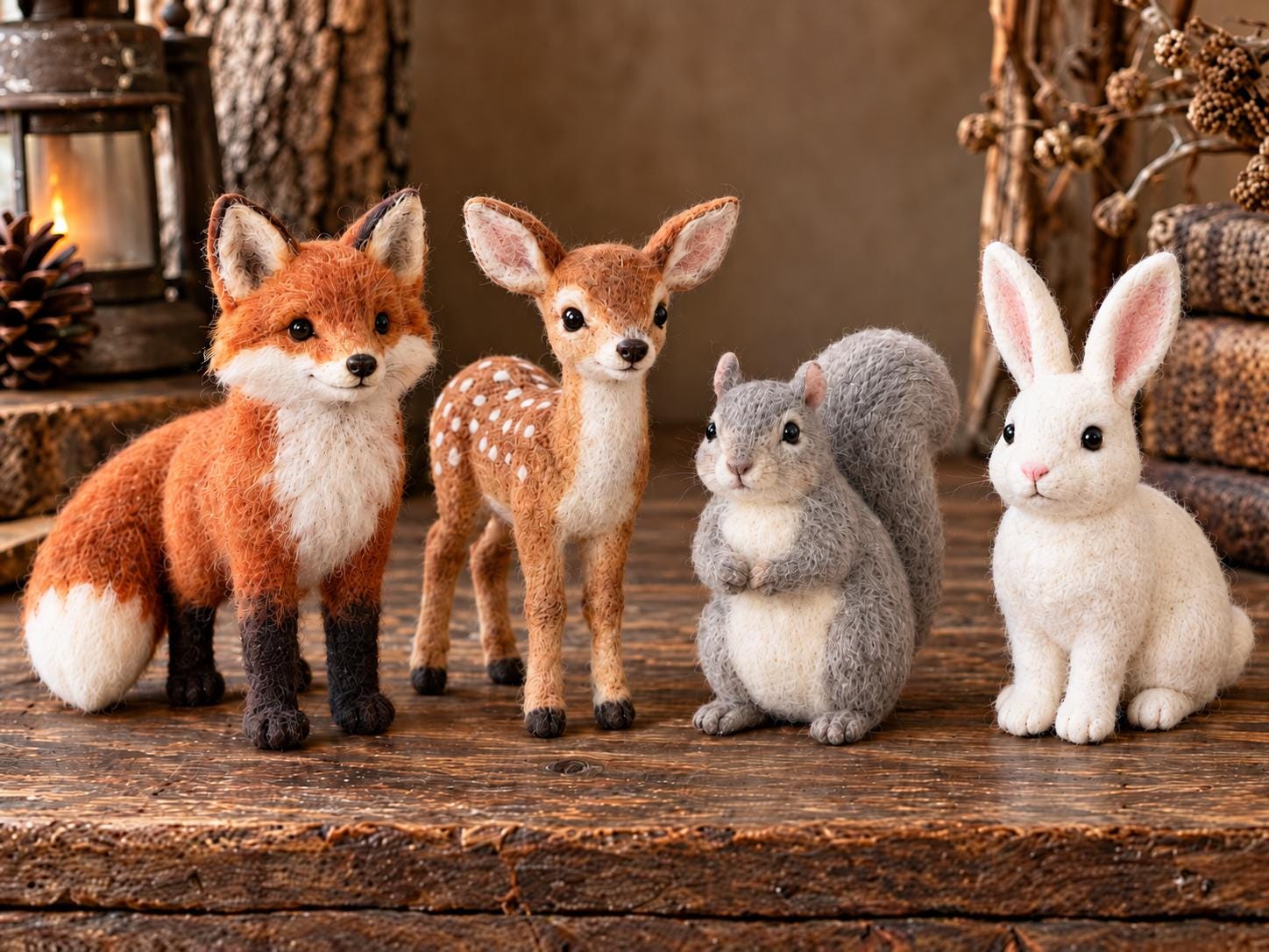 Felt Woodland Animals Set - Etsy