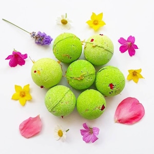 Summer Garden Party Petite Bath Bombs Box of 6 image 1