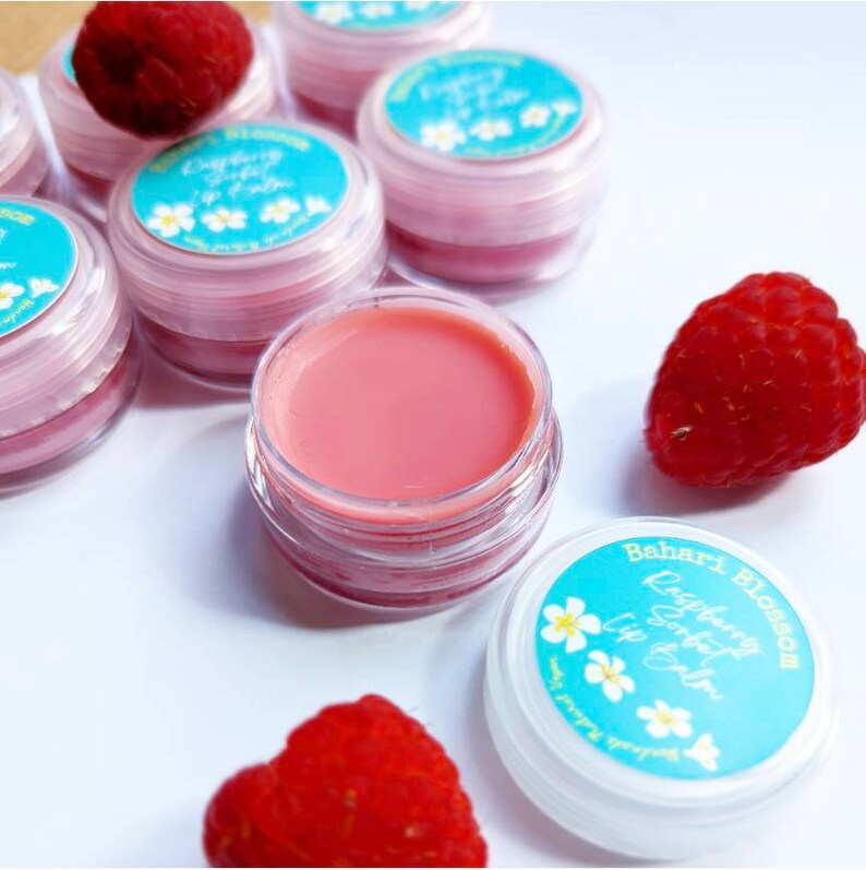 Raspberry Sorbet Moisturising Natural Lip Balm image 4