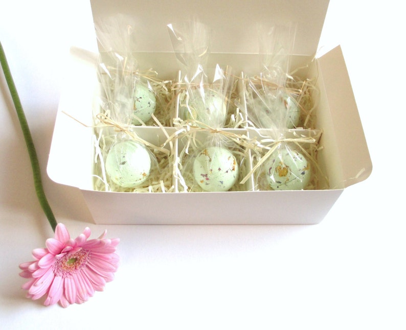 Summer Garden Party Petite Bath Bombs Box of 6 image 4