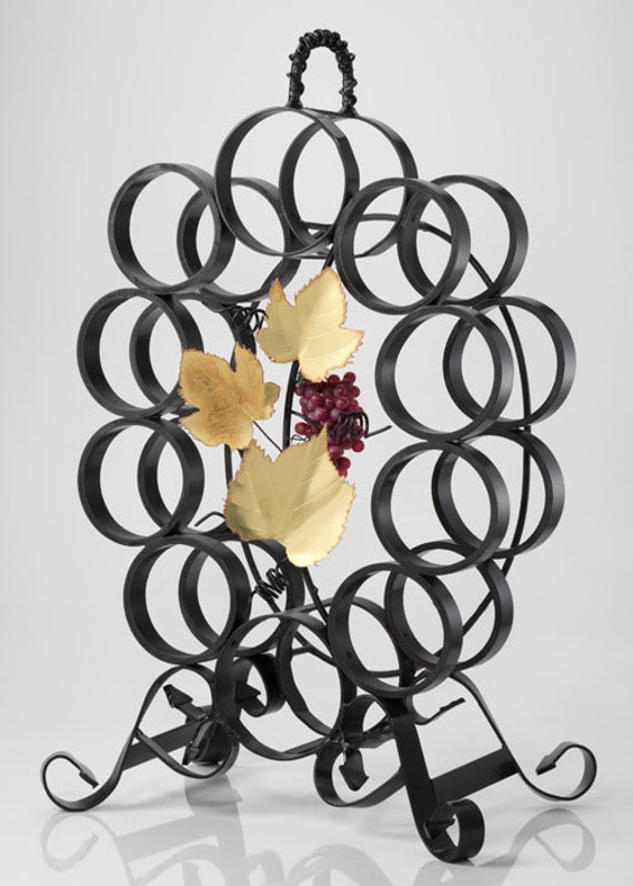 Metal Art Wine Rack Etsy