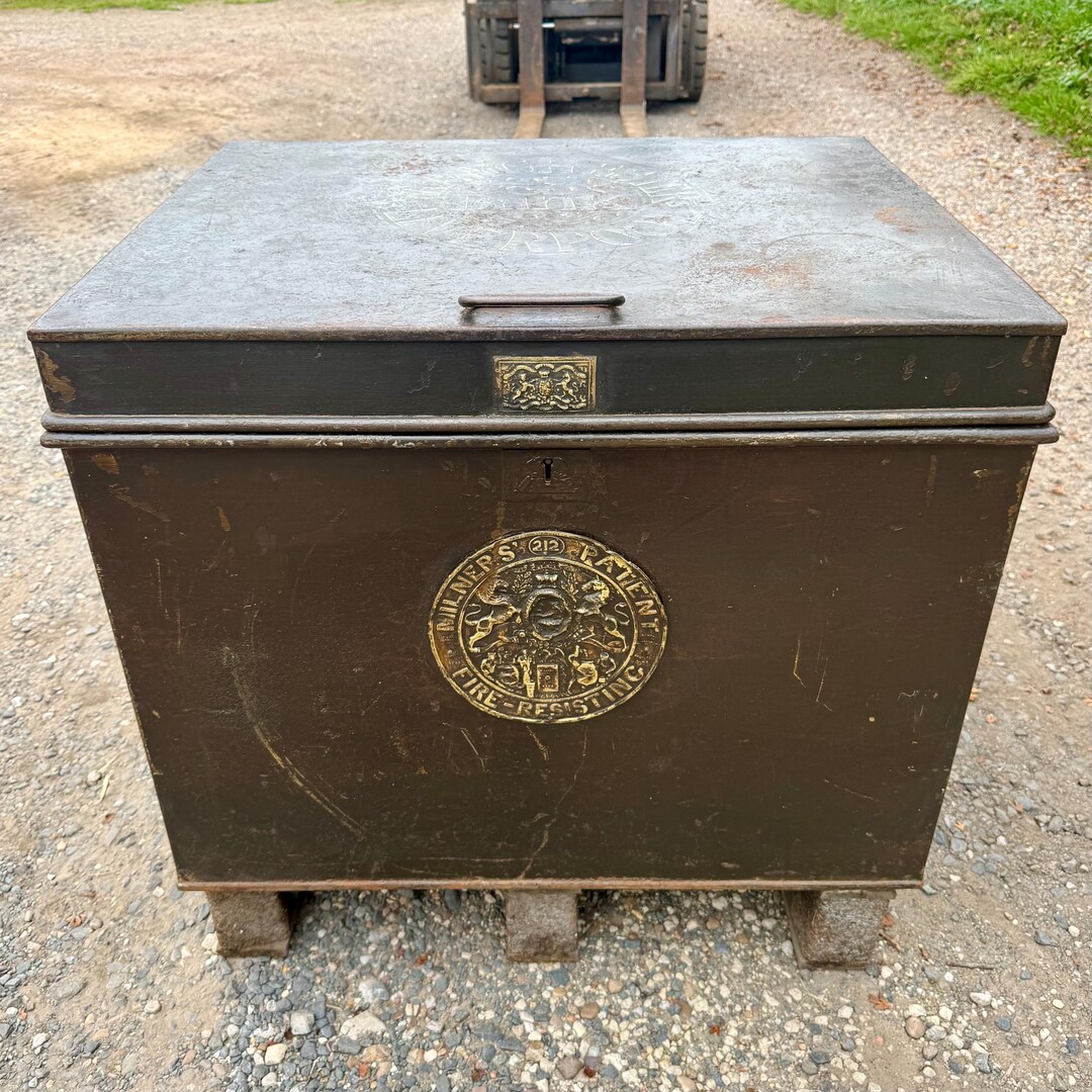 Victorian Milner & Sons Strong Box – Fire-resisting Bank Safe Storage ...