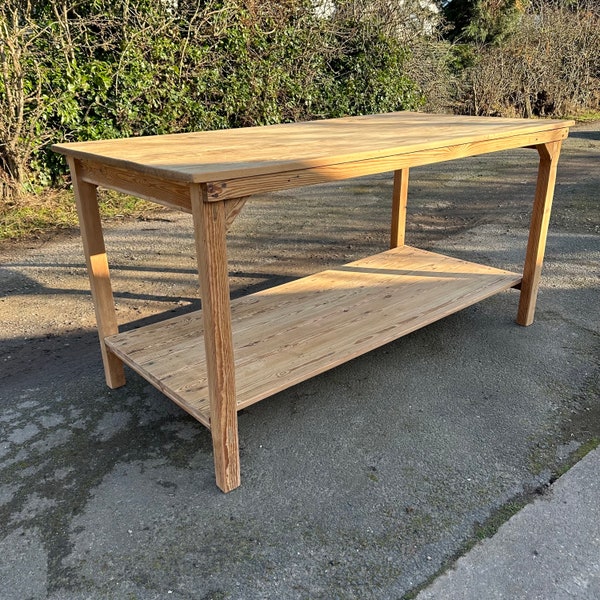 Table/Kitchen Island - English Mill Cutting Table from the 1930/40s