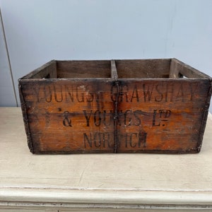 Crate - Vintage Wooden Youngs, Crawshay & Youngs Bottle Crate