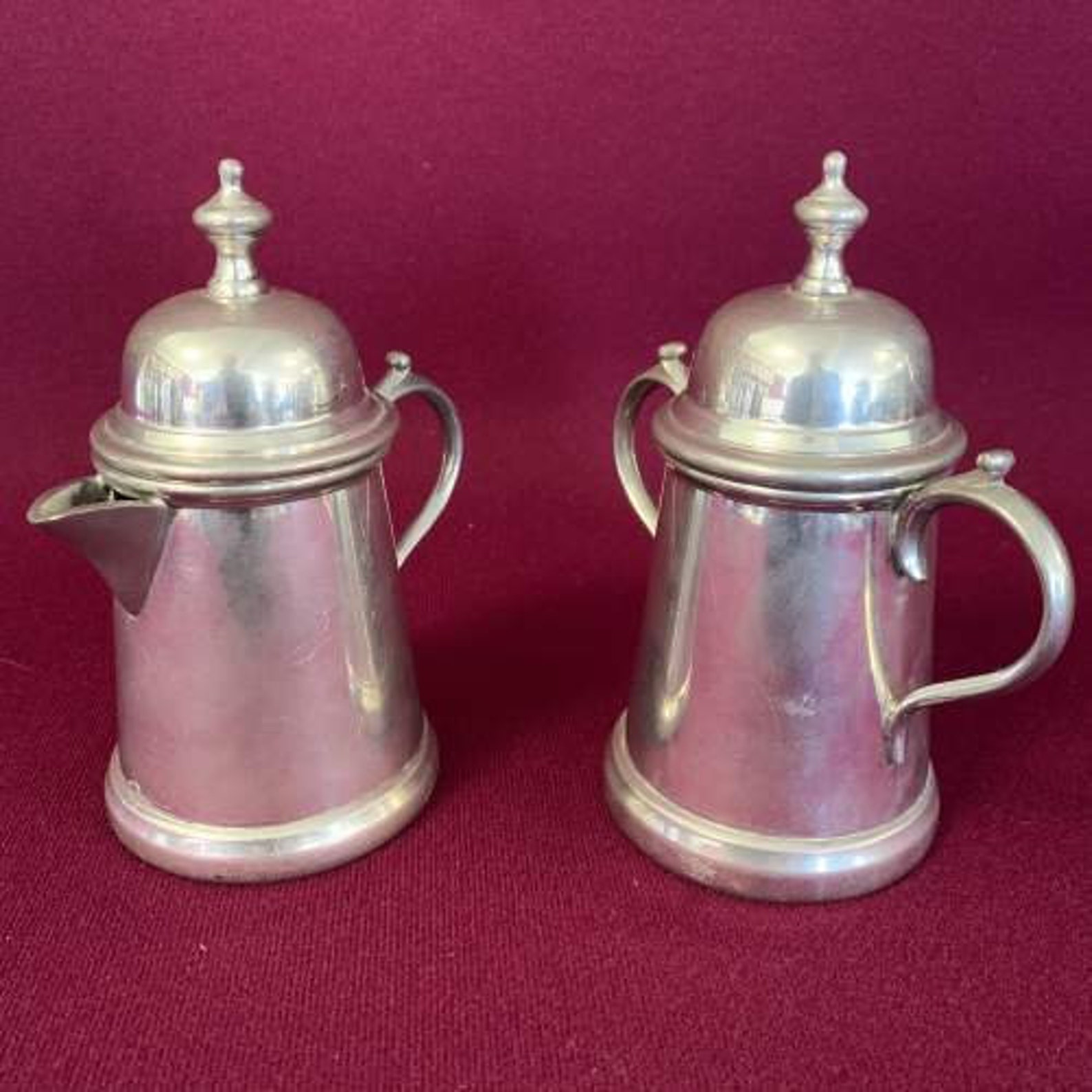 Vintage Pewter Coffee Set by Nobleman of Sheffield England Etsy