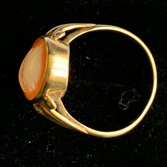 Gold - Vintage 9ct Gold Cameo Ring - image 3