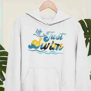 Just Swim Hoodie: Unisex Swim Team Apparel