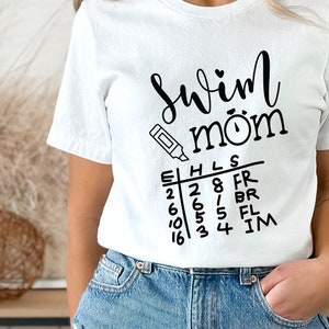 Swim Mom T-Shirt, Mom Shirts, Tshirts, swim meet shirt, Tshirts for Women, Mommy, Mama T-Shirts