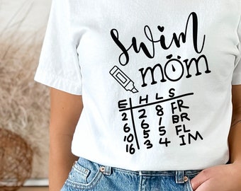 Swim Mom T-Shirt, Mom Shirts, Tshirts, swim meet shirt, Tshirts for Women, Mommy, Mama T-Shirts