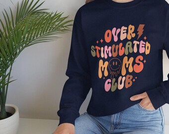 Moms Club Sweatshirt: Unisex Crewneck, Team Mom Gift