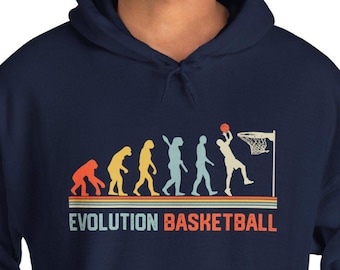 Evolution Basketball Hoodie: Sports Fan Apparel