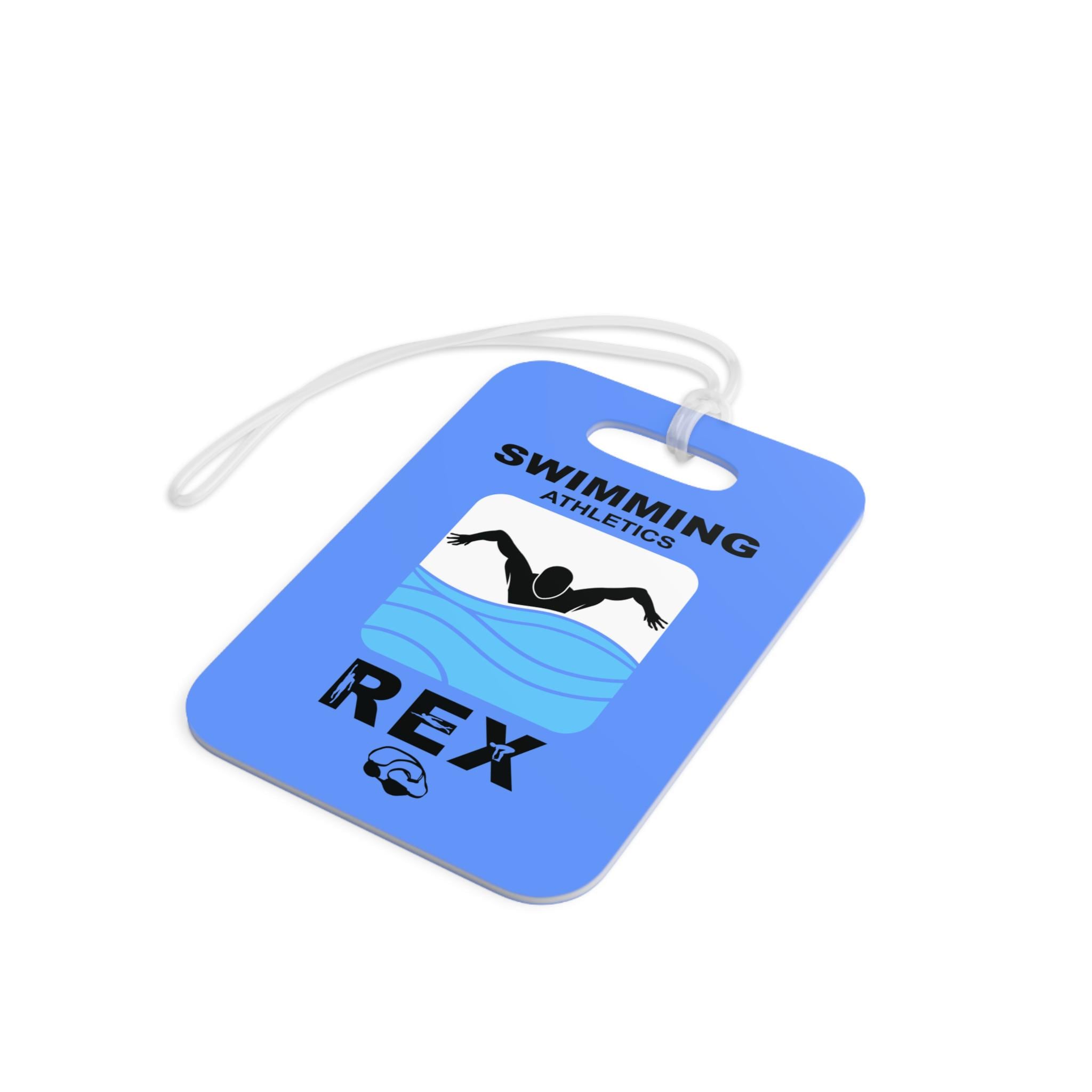 Swim Racing Tag Light Blue Custom Reusable Swim Meet Heat Tags - Etsy