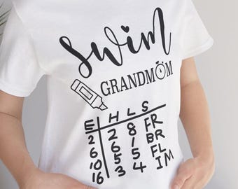 Swim Grandma T-Shirt: Bella+Canvas Cotton Tee