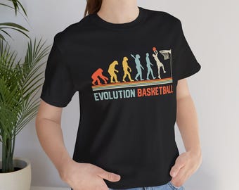 Evolution Basketball T-shirt, Sports shirt - basketball Gift, Athletics Clothing Tee, Sporty Top