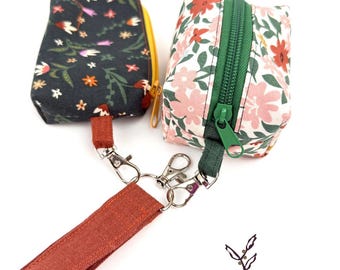 Wristlet Wallet & Coin Pouch Set | Cute Gift for Women | Purse Organizer | Handmade Wristlet