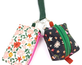 Wristlet Wallet & Coin Pouch Set | Cute Gift for Women | Purse Organizer | Handmade Wristlet