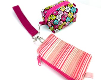 Wristlet Wallet & Coin Pouch Set | Cute Gift for Women | Purse Organizer | Handmade Wristlet