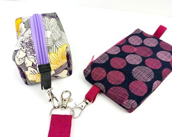 Wristlet Wallet & Coin Pouch Set | Cute Gift for Women | Purse Organizer | Handmade Wristlet