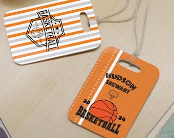 Personalized Basketball Star Bag Tag: Custom Reusable Luggage Tag