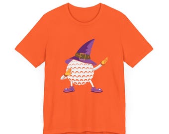Golf Witch Hat Halloween /Unisex Jersey Short Sleeve Tee