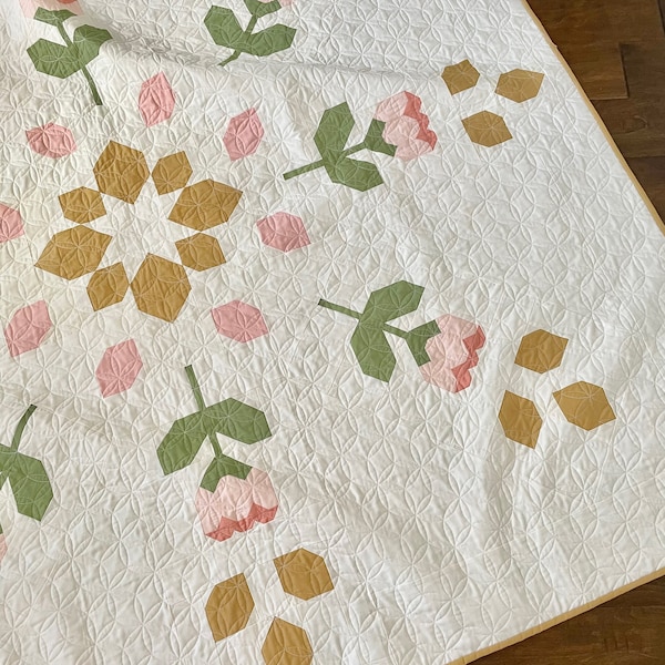 Waltz of the Flowers Baby Heirloom Quilt Pattern