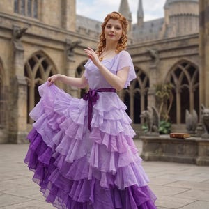 lavender brown yule ball dress Hermione Adult MasterSku:KA6EJ2W3 Ocean Blue TH&TH Camilla Bridesmaid Dress Dress robes Color:Living Coral
