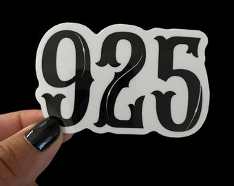 925 Bay Area Code VINYL STICKER