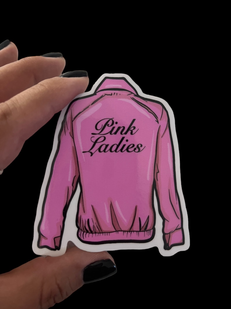 Grease Pink Ladies or Tbirds Vinyl Sticker Etsy