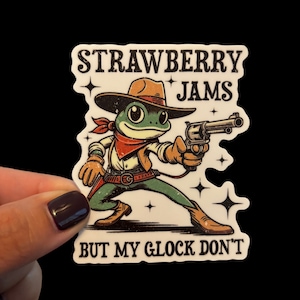 Strawberry Jams But My Glock Don’t VINYL STICKER