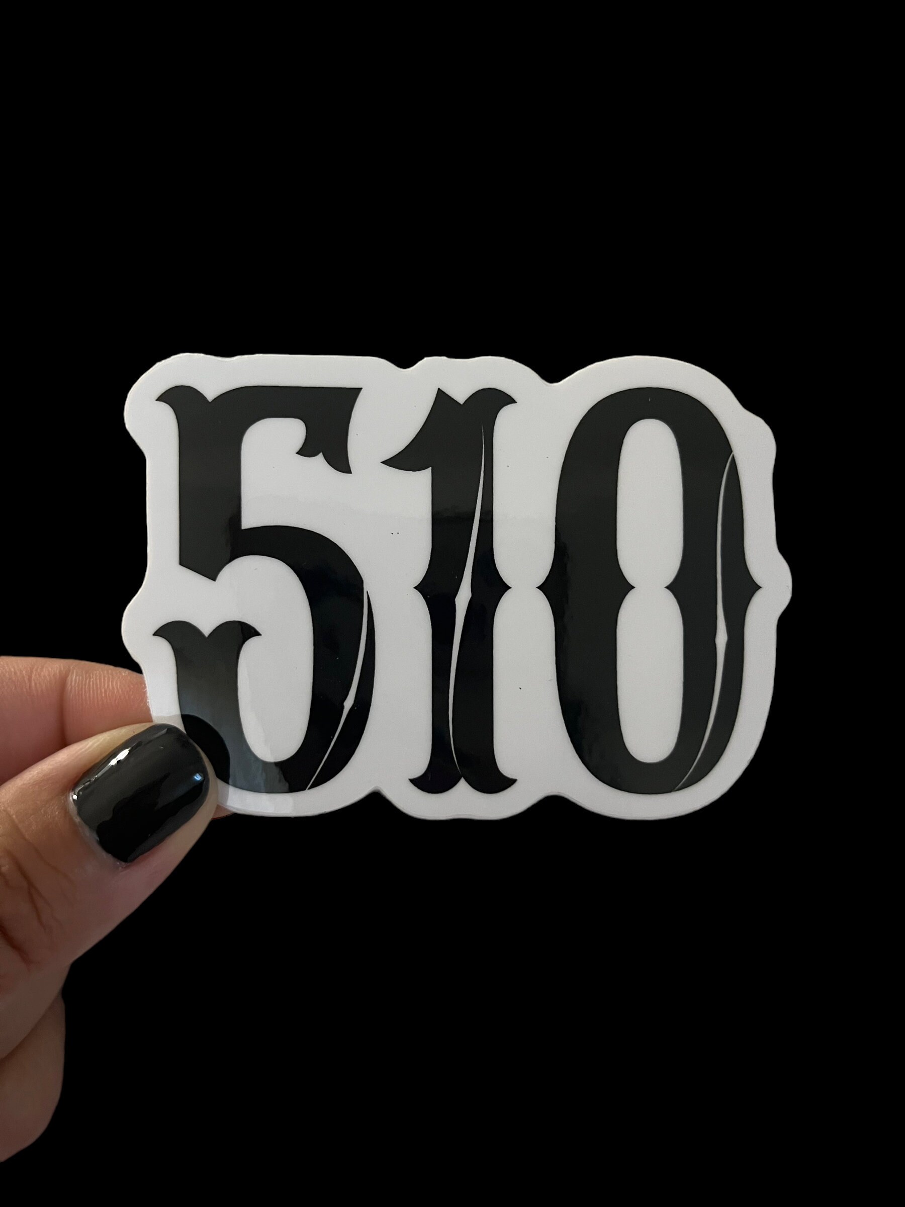 510 Gold Code 510 Bay Area Code VINYL STICKER - Etsy