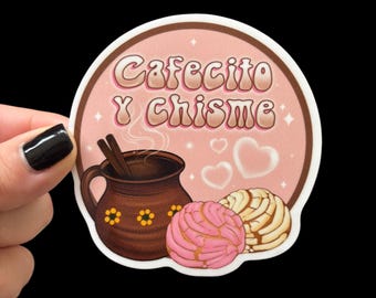 Cafecito y Chisme VINYL STICKER