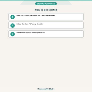 Moving Planner Notion Template: digital template preview, photo 5 of 8 (digital download, nothing ships)