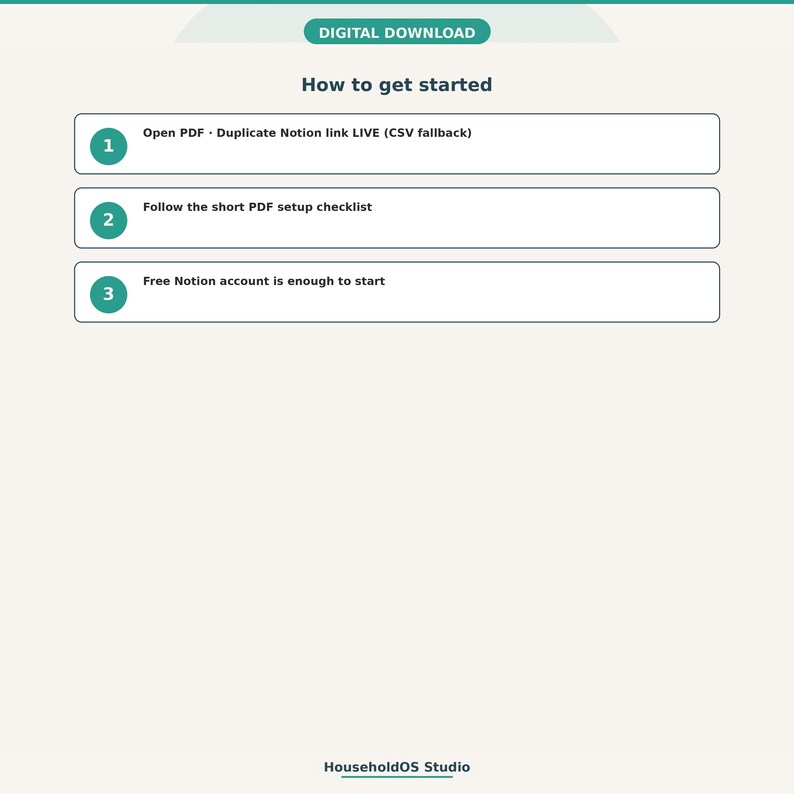 Moving Planner Notion Template: digital template preview, photo 5 of 8 (digital download, nothing ships)