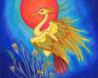 Ra as a Bennu Bird - God of the Sun