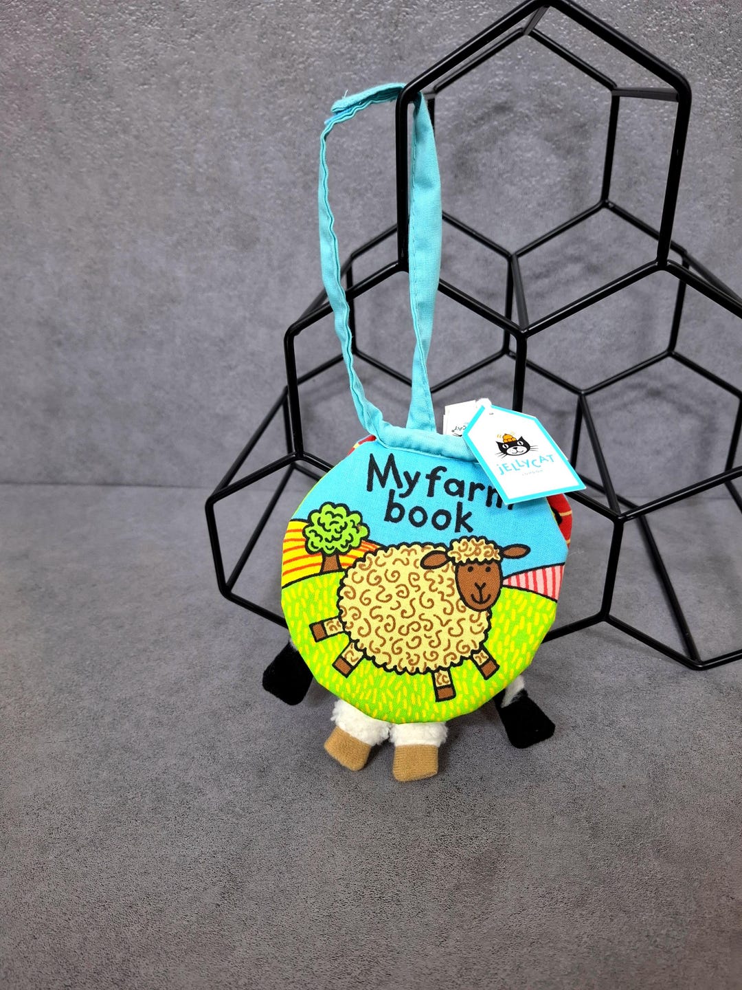 Authentic Jellycat My Farm Book Toy 5.5'', Interactive Sensory Baby Toy ...