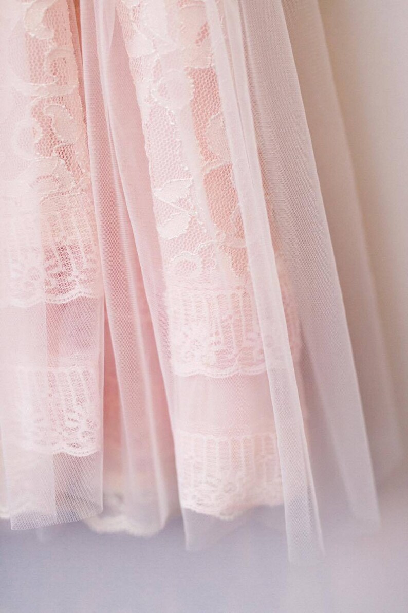 First Birthday Baby Girl dress First Birthday outfit Esther Blush First Birthday Dress